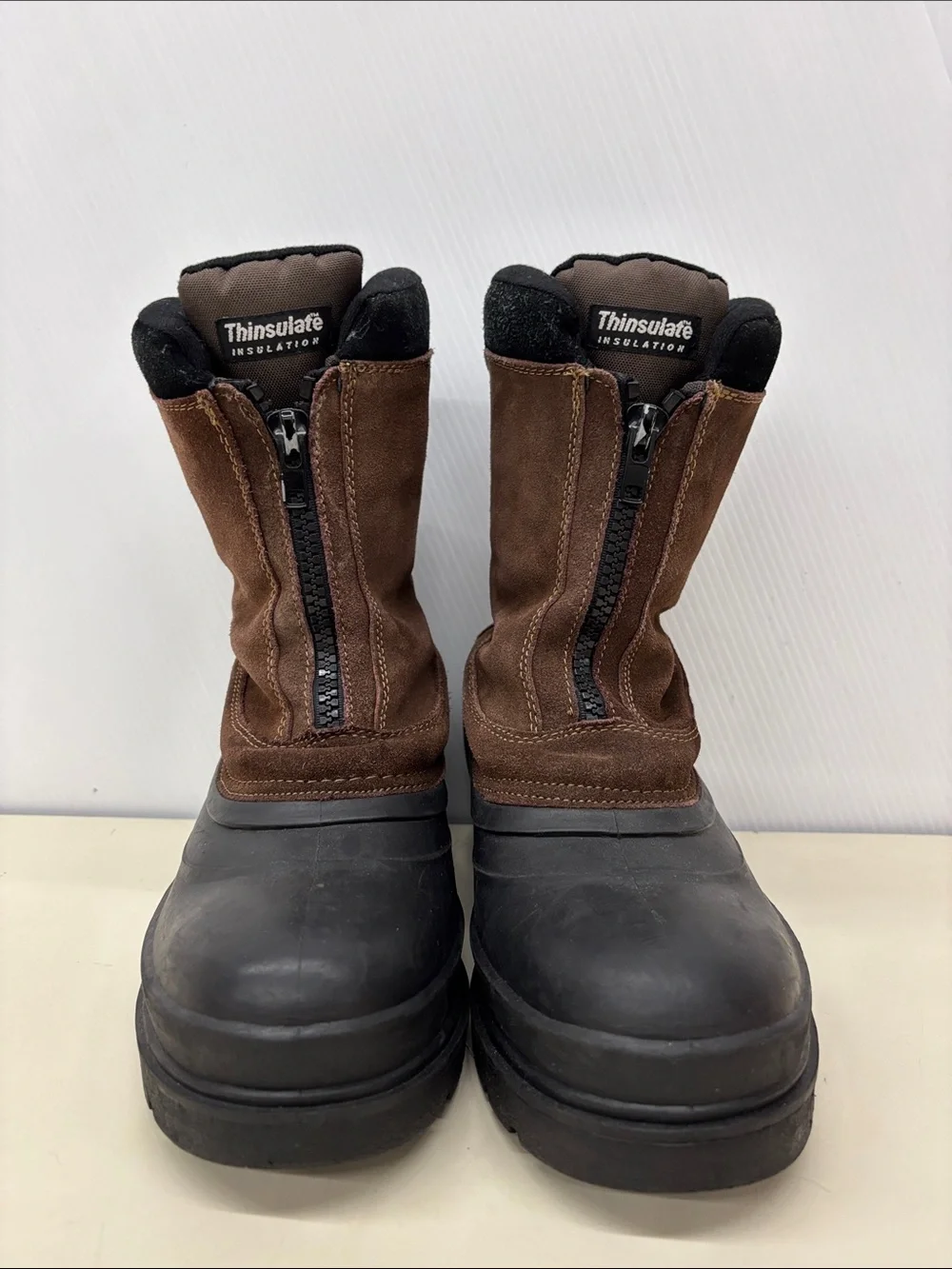 3M Thinsulate Brown Leather and Black Rubber